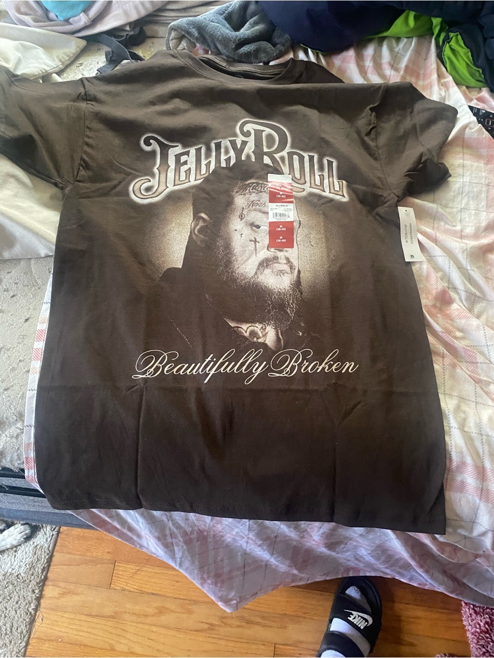 Jelly Roll "Beautifully Broken" Graphic Tee - Brown
